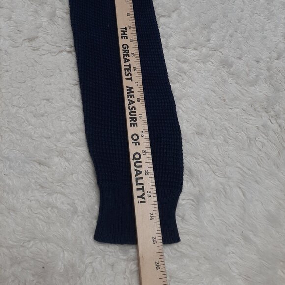 Levi's Men's 100% Cotton Blue Crew Neck Waffle Knit Pullover Sweatshirt Size M - Picture 6 of 9